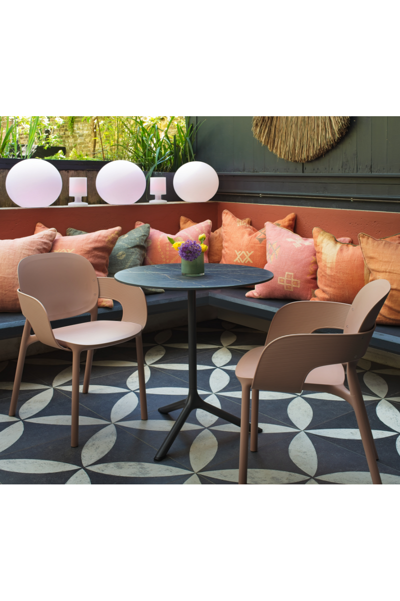 Arched Outdoor Dining Armchairs (4) | Andrew Martin Lewis | Oroatrade.com