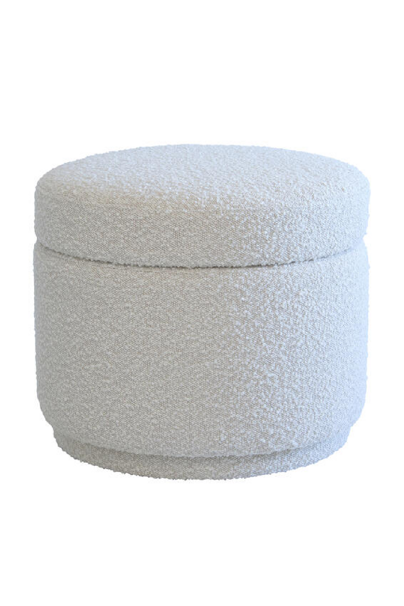 Bouclé Storage Ottoman | Andrew Martin Tondu | Oroatrade.com