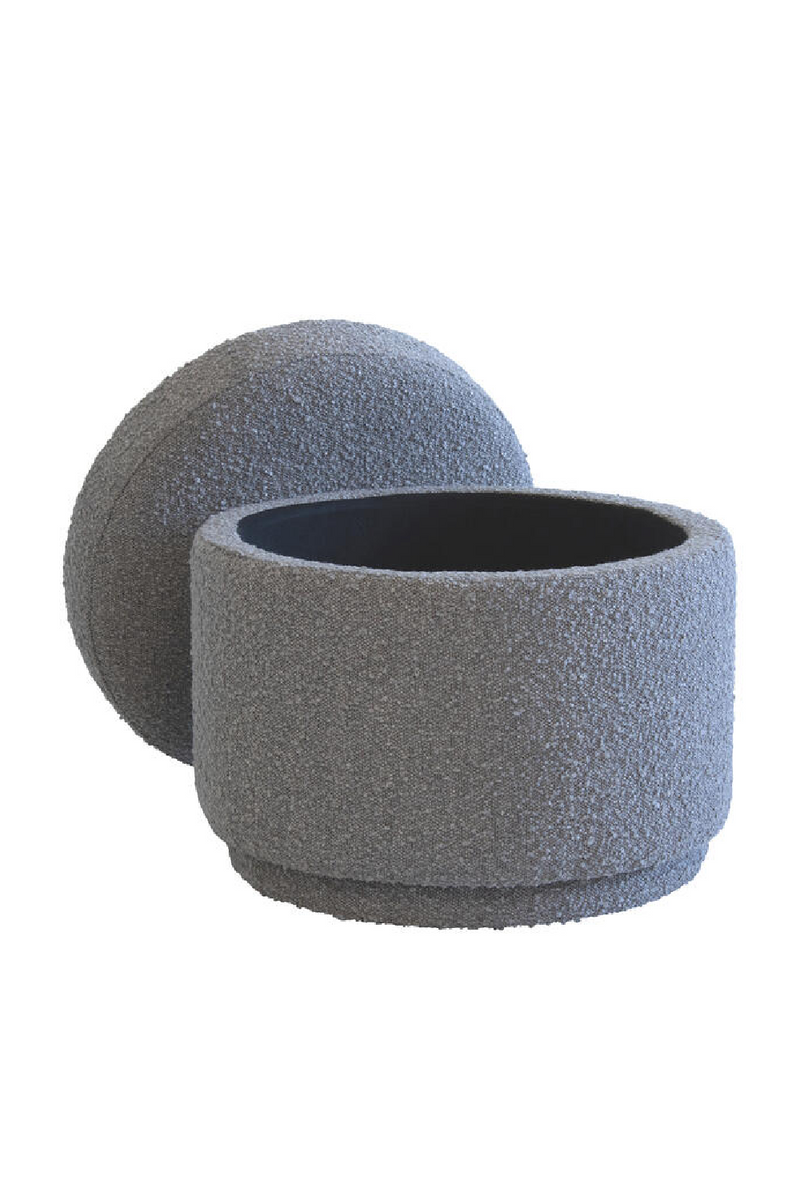 Bouclé Storage Ottoman | Andrew Martin Tondu | Oroatrade.com