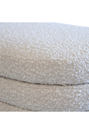 Cream Bouclé Oval Ottoman | Andrew Martin Ofali | Oroatrade.com