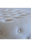 Buttoned Velvet Round Ottoman | Andrew Martin Forte | Oroatrade.com