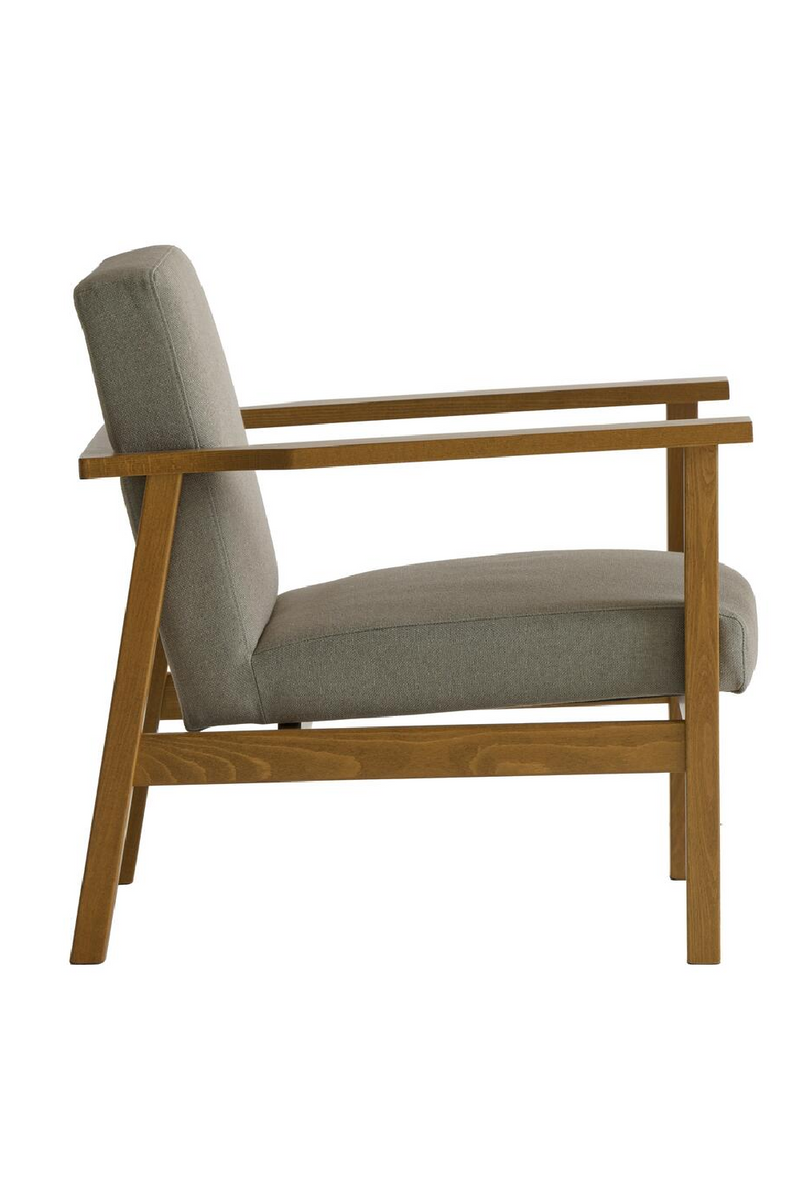 Gray Linen Lounge Armchair | Andrew Martin Cecil | Oroatrade.com