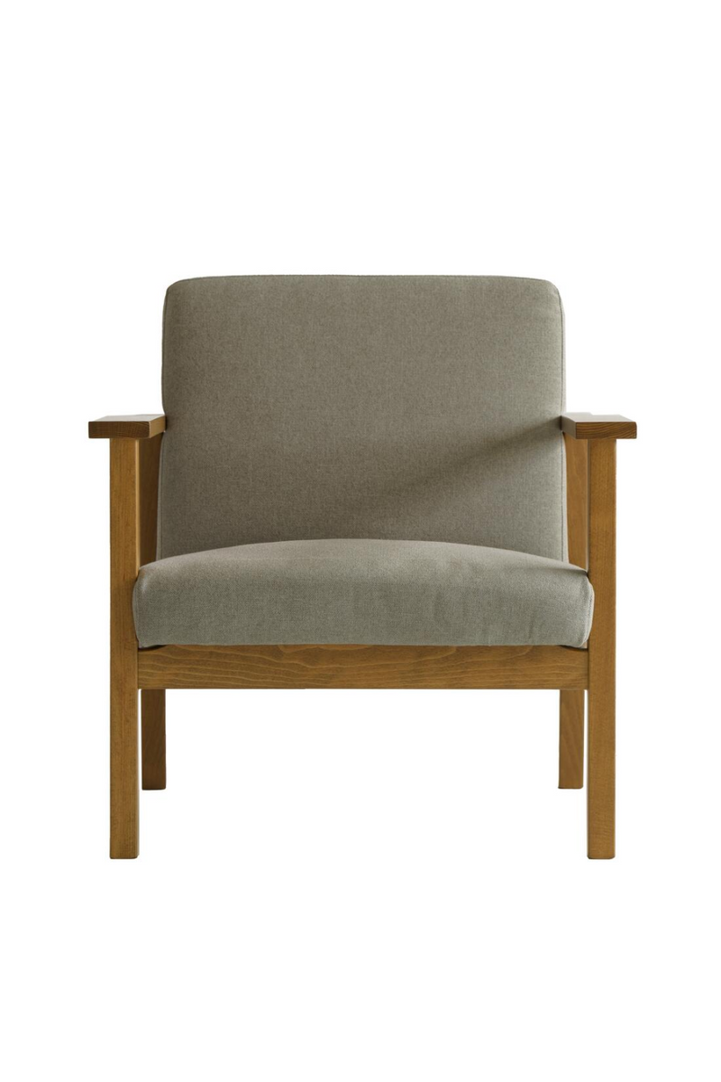 Gray Linen Lounge Armchair | Andrew Martin Cecil | Oroatrade.com