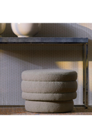 Bouclé Round Stool | Andrew Martin Teddy | Oroatrade.com