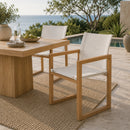 Teak Outdoor Dining Armchair | Andrew Martin Hayman | Oroatrade.com