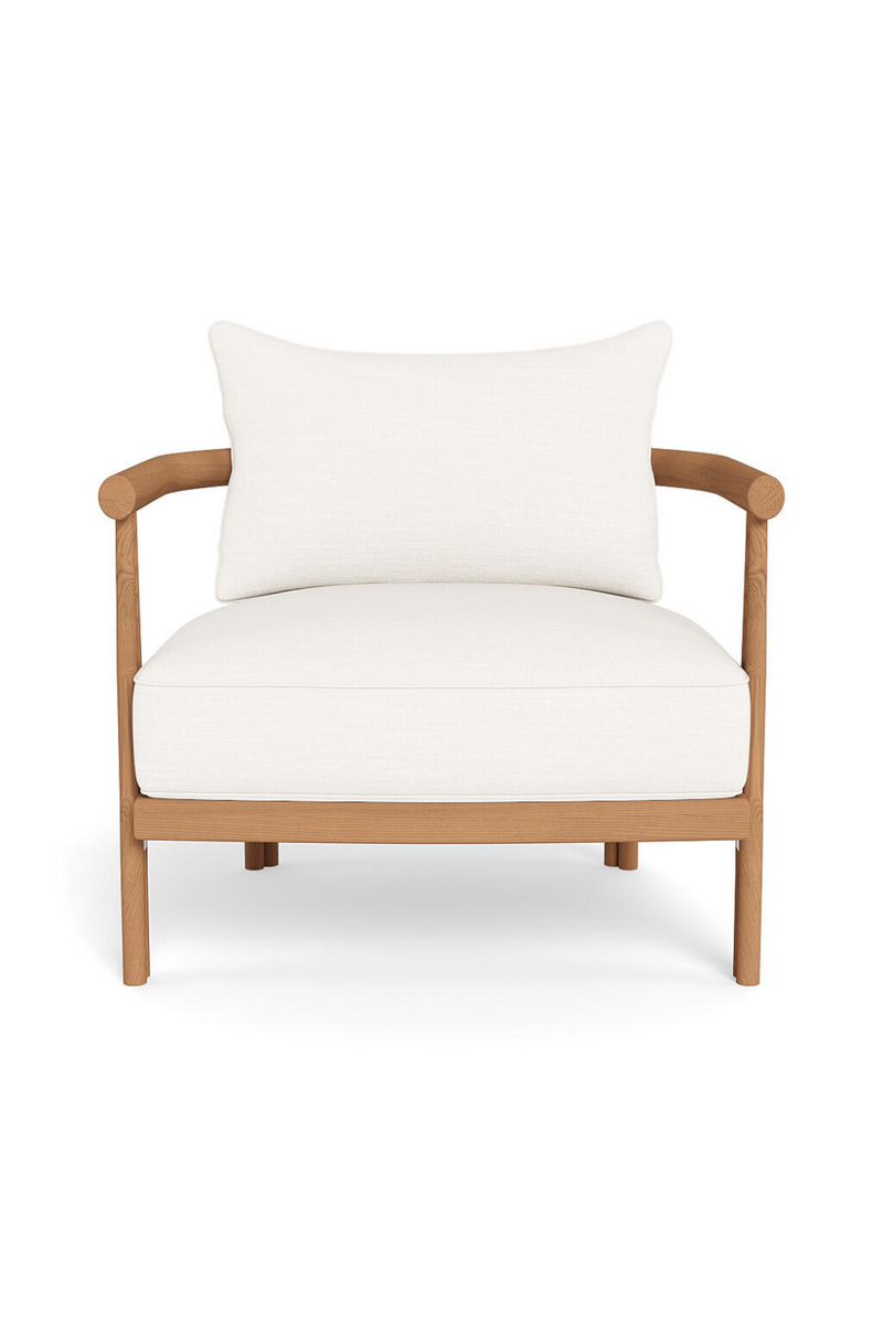 Padded Teak Outdoor Lounge Chair | Andrew Martin Cove | Oroatrade.com