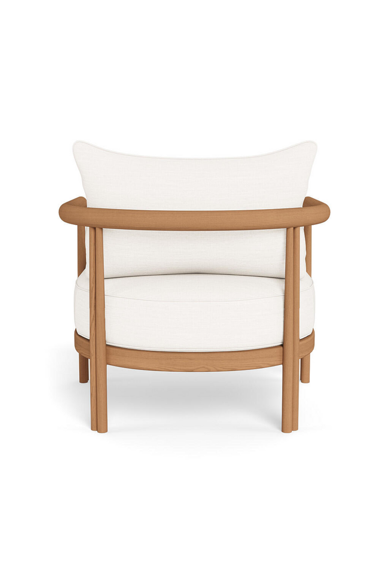 Padded Teak Outdoor Lounge Chair | Andrew Martin Cove | Oroatrade.com