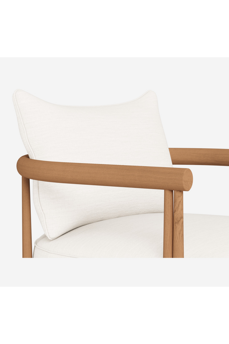 Padded Teak Outdoor Lounge Chair | Andrew Martin Cove | Oroatrade.com