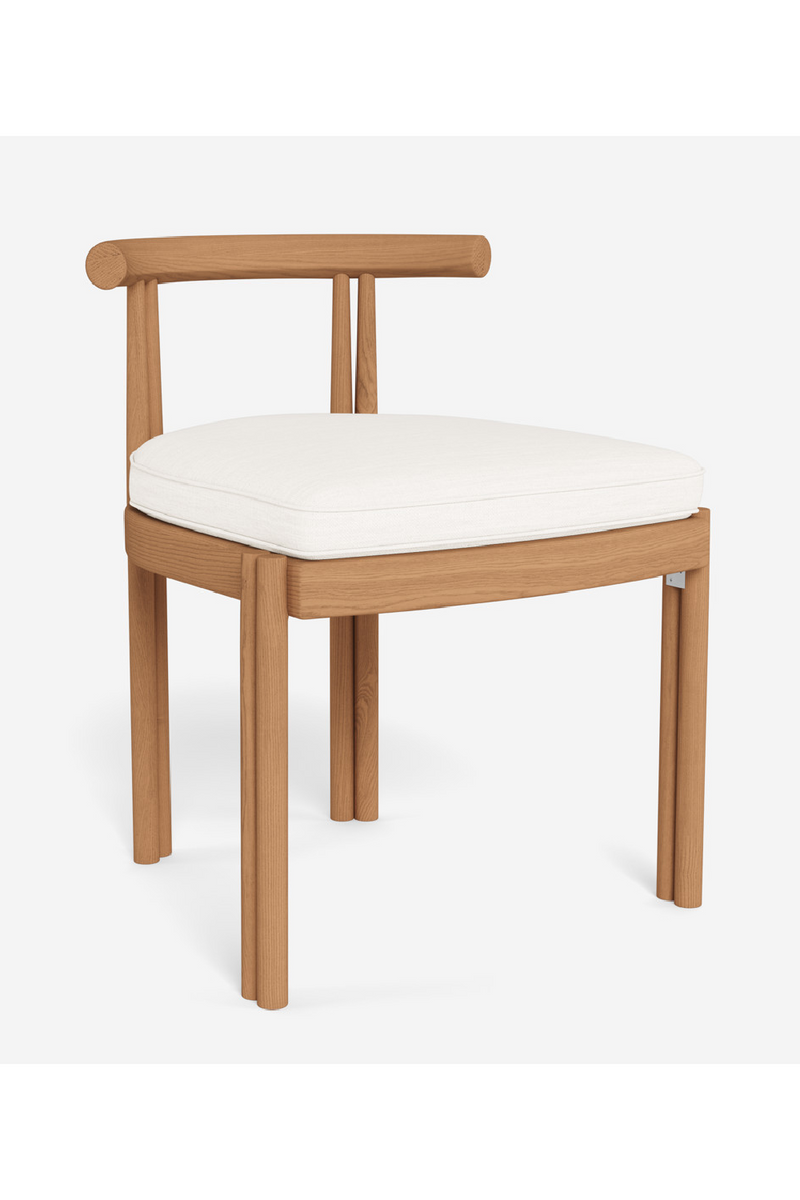 Curved Teak Outdoor Dining Chair | Andrew Martin Cove | Oroatrade.com