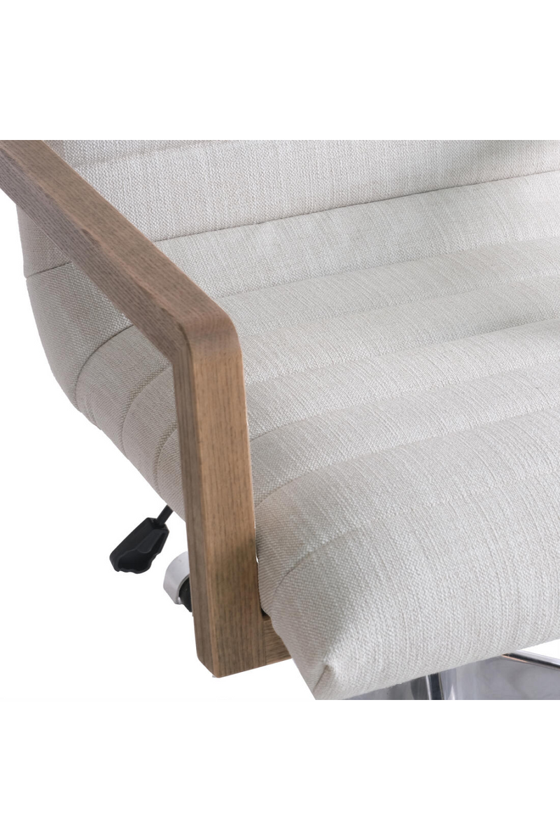 Neutral Weave Swivel Desk Chair | Andrew Martin Collingham | Oroatrade.com