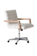 Neutral Weave Swivel Desk Chair | Andrew Martin Collingham | Oroatrade.com