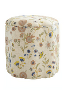 Fabric Upholstered Ottoman | Andrew Martin Daisy | Oroatrade.com