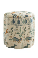 Fabric Upholstered Ottoman | Andrew Martin Daisy | Oroatrade.com