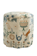 Fabric Upholstered Ottoman | Andrew Martin Daisy | Oroatrade.com