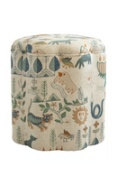 Fabric Upholstered Ottoman | Andrew Martin Daisy | Oroatrade.com