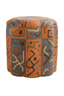 Fabric Upholstered Ottoman | Andrew Martin Daisy | Oroatrade.com