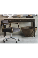Gray Velvet Swivel Desk Chair | Andrew Martin Theo | Oroatrade.com