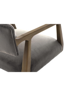 Gray Velvet Swivel Desk Chair | Andrew Martin Theo | Oroatrade.com