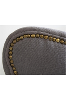 Gray Linen Studded Armchair | Andrew Martin Scholar | Oroatrade.com