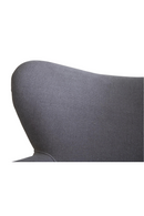 Gray Linen Studded Armchair | Andrew Martin Scholar | Oroatrade.com