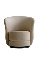 Cream Suede Swivel Armchair | Andrew Martin Mandona | Oroatrade.com