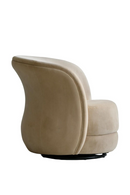 Cream Suede Swivel Armchair | Andrew Martin Mandona | Oroatrade.com