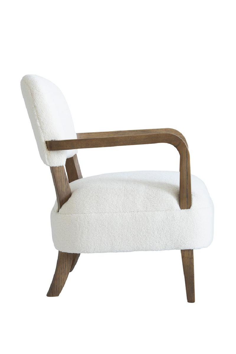 White Chenille Accent Chair | Andrew Martin Gwen | Oroatrade.com