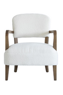 White Chenille Accent Chair | Andrew Martin Gwen | Oroatrade.com