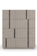 Four Drawer Slatted Wooden Dresser | Andrew Martin Clancy | Oroatrade.com