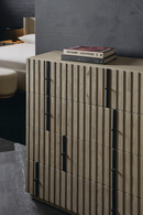 Four Drawer Slatted Wooden Dresser | Andrew Martin Clancy | Oroatrade.com