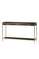 Black Marble 3-Drawer Console Table | Andrew Martin Chester | Oroatrade.com