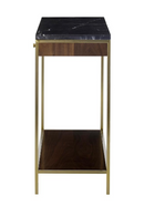 Black Marble 3-Drawer Console Table | Andrew Martin Chester | Oroatrade.com