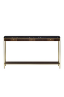 Black Marble 3-Drawer Console Table | Andrew Martin Chester | Oroatrade.com