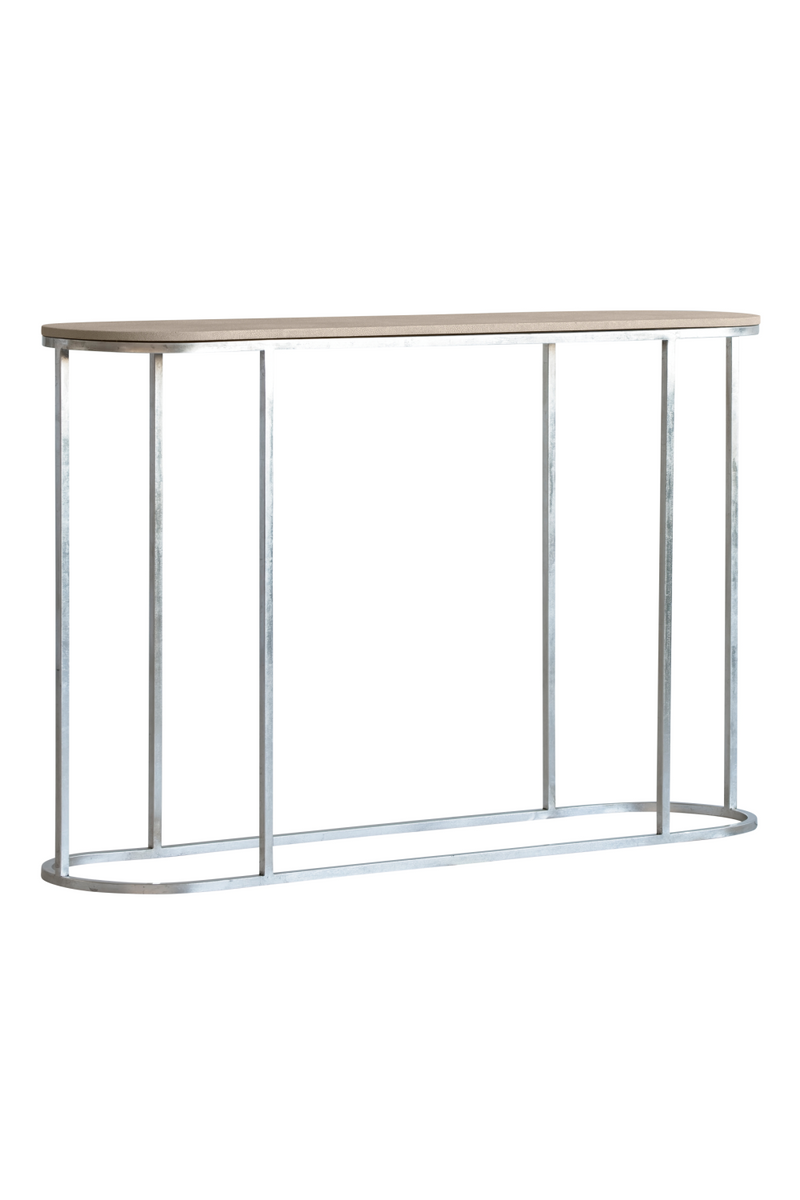 Cream Shagreen Console Table | Andrew Martin Phillipa | Oroatrade.com