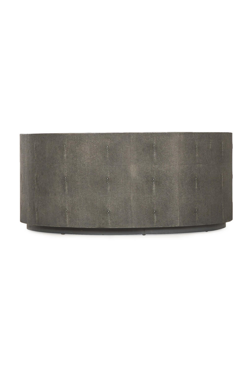 Gray Shagreen Round Coffee Table | Andrew Martin Braden | Oroatrade.com