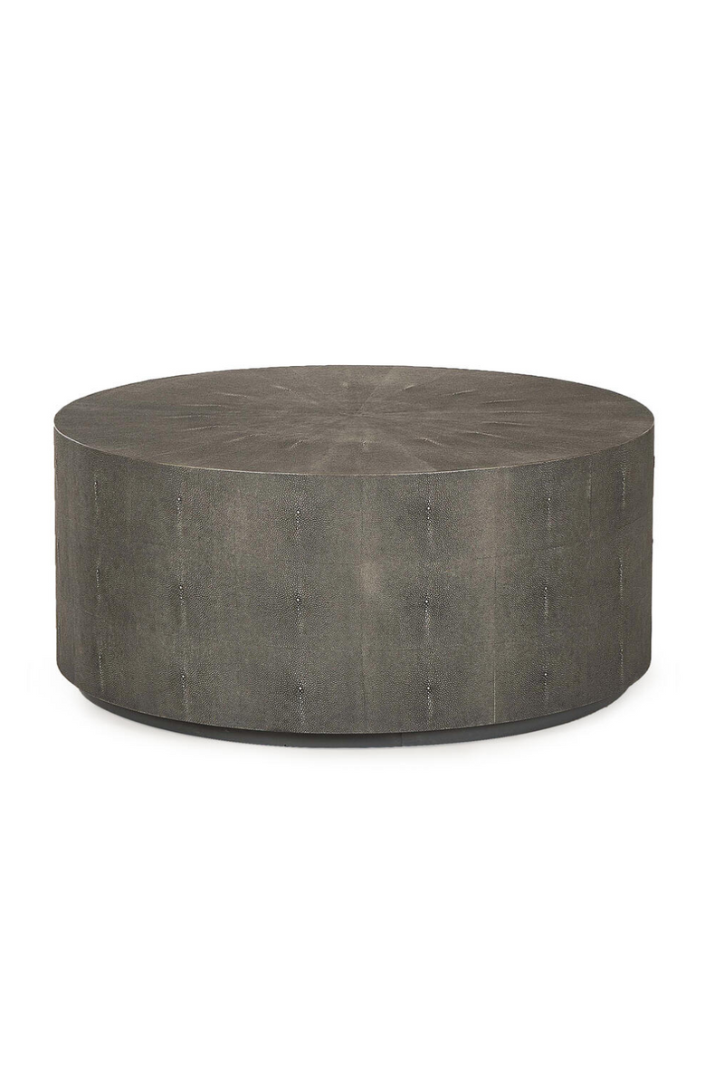 Gray Shagreen Round Coffee Table | Andrew Martin Braden | Oroatrade.com