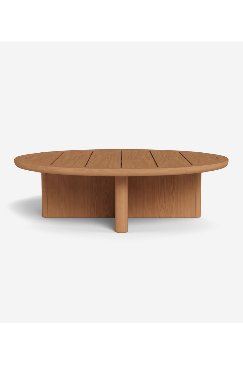 Outdoor Round Teak Coffee Table | Andrew Martin Caicos | Oroatrade.com