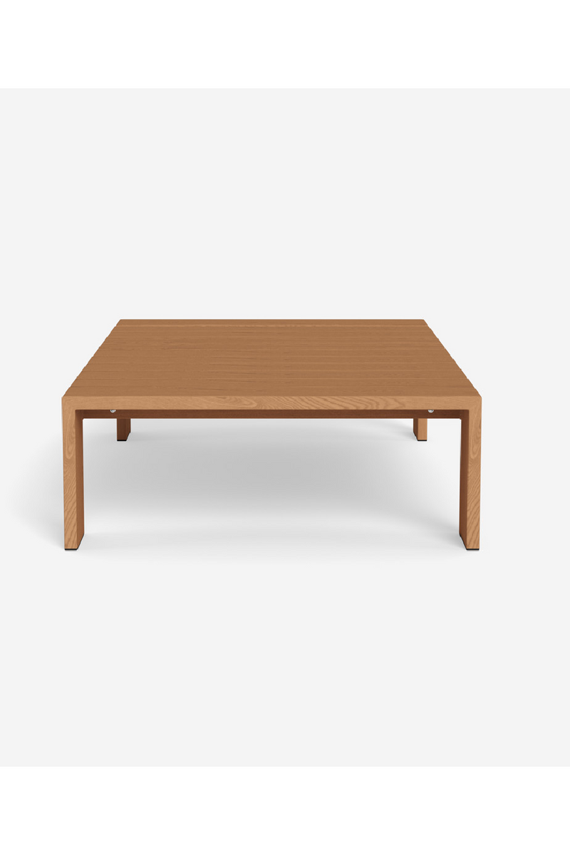 Outdoor Slatted Teak Coffee Table | Andrew Martin Bora | Oroatrade.com