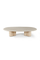 Oval Travertine Outdoor Coffee Table | Andrew Martin Porto | Oroatrade.com