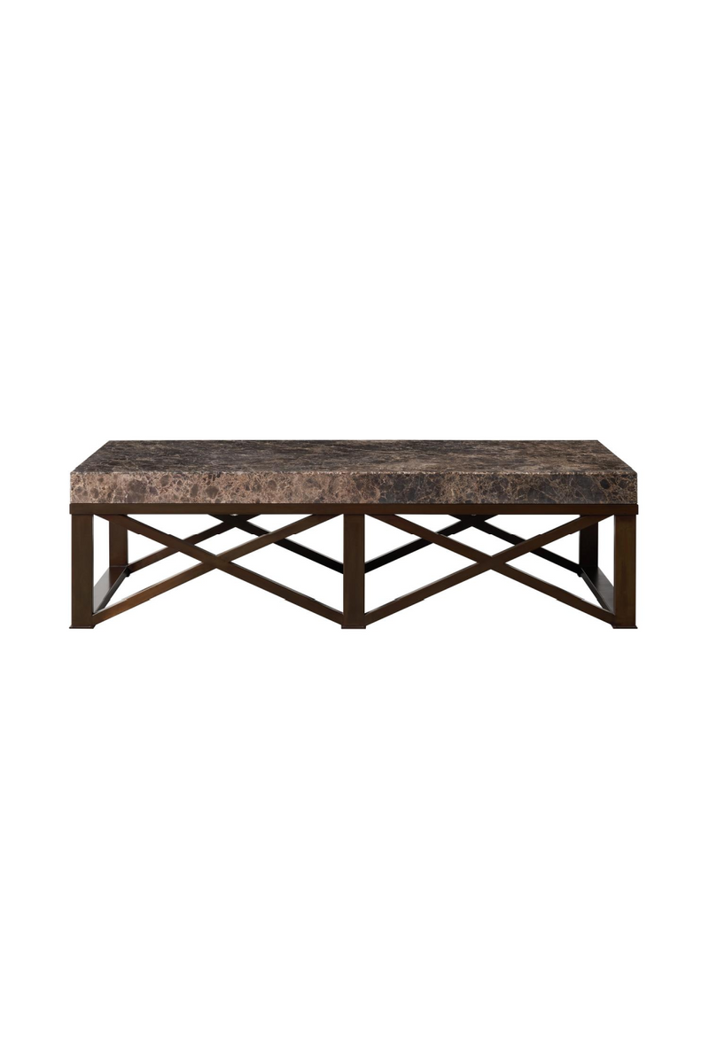 Dark Brown Marble Coffee Table |Andrew Martin Giorgio | Oroatrade.com