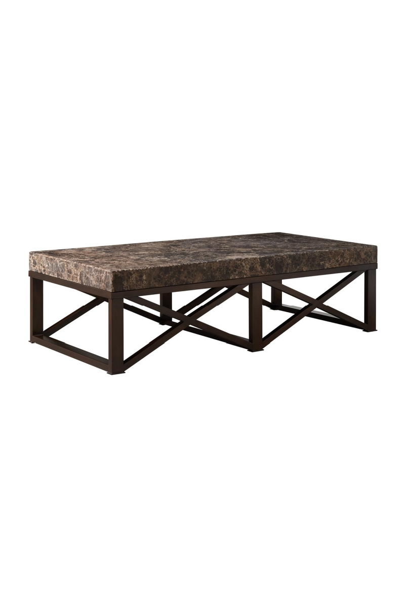 Dark Brown Marble Coffee Table |Andrew Martin Giorgio | Oroatrade.com