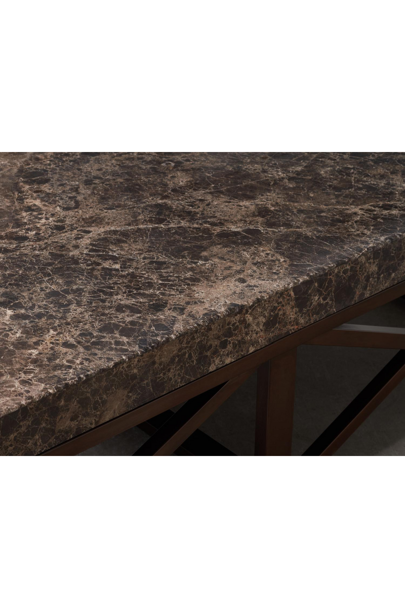 Dark Brown Marble Coffee Table |Andrew Martin Giorgio | Oroatrade.com