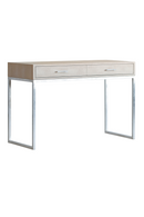 Cream Shagreen 2-Drawer Desk | Andrew Martin Digby | Oroatrade.com