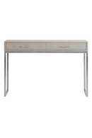 Cream Shagreen 2-Drawer Desk | Andrew Martin Digby | Oroatrade.com