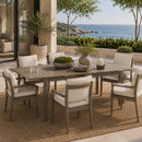Taupe Extendable Outdoor Dining Table | Andrew Martin Harlyn | Oroatrade.com