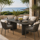 Gray Modern Outdoor Dining Table | Andrew Martin Caicos | Oroatrade