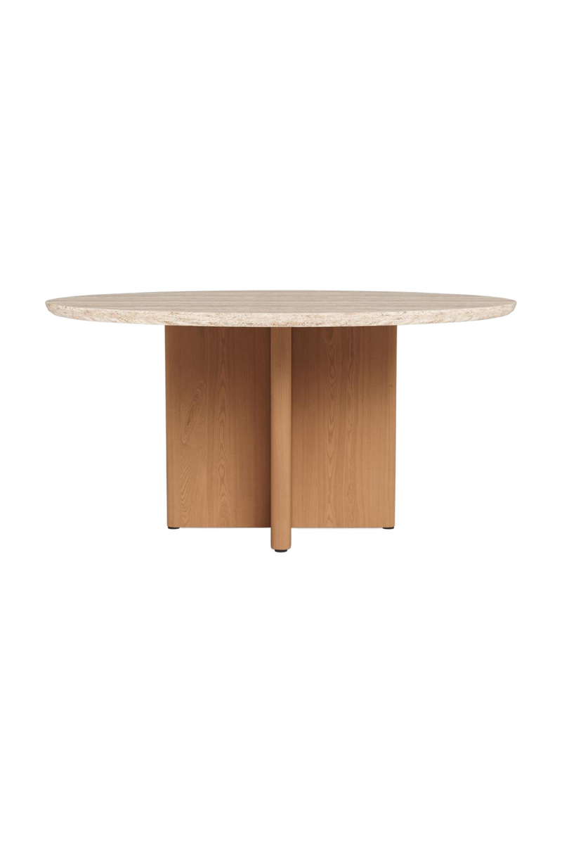 Outdoor Teak Round Dining Table | Andrew Martin Caicos | Oroatrade.com