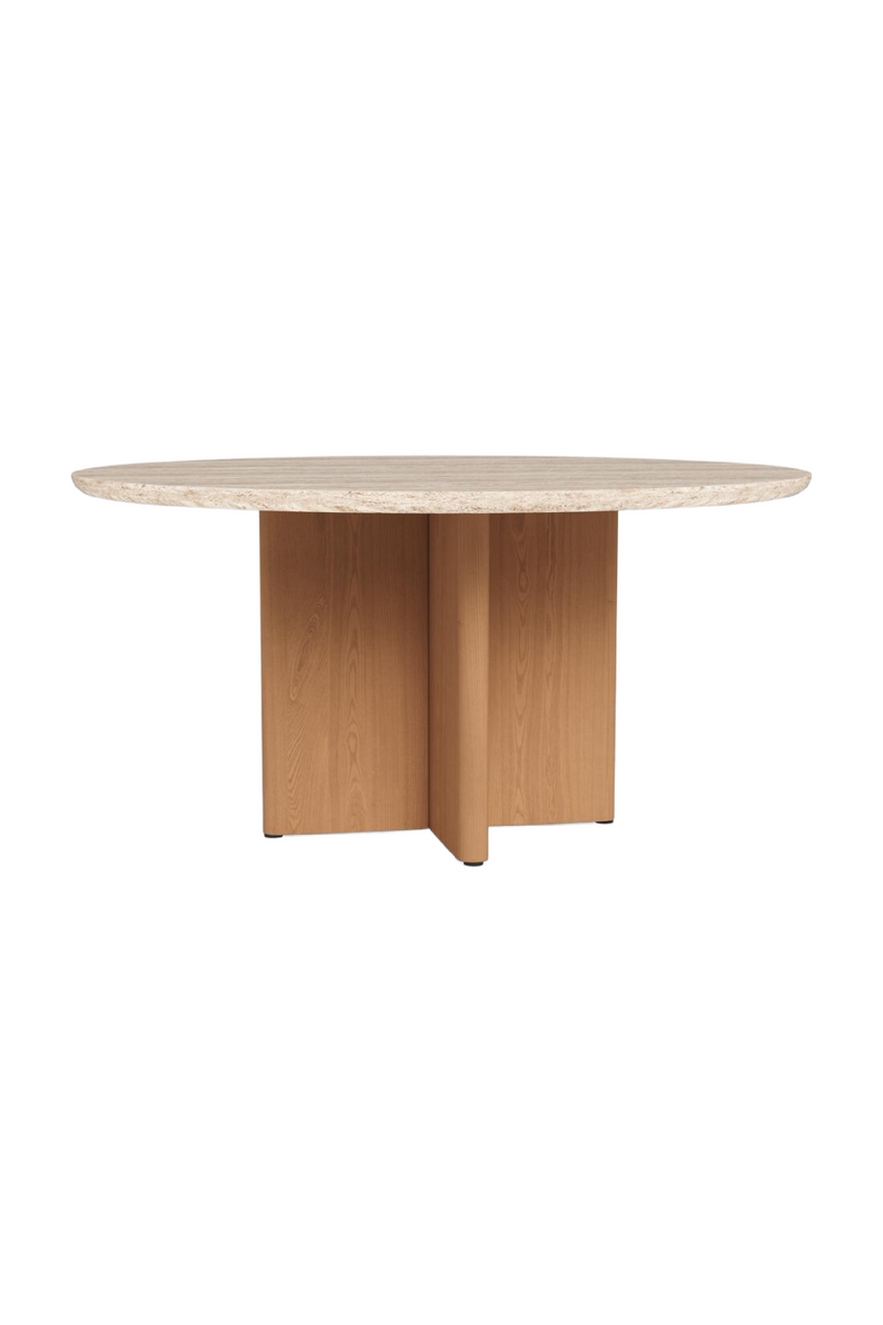 Outdoor Teak Round Dining Table | Andrew Martin Caicos | Oroatrade.com