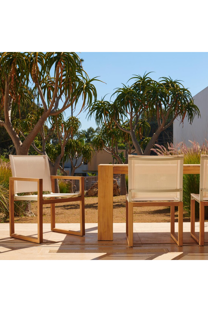 Slatted Teak Outdoor Dining Table | Andrew Martin Hayman | Oroatrade.com