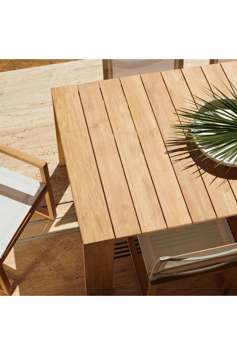 Slatted Teak Outdoor Dining Table | Andrew Martin Hayman | Oroatrade.com